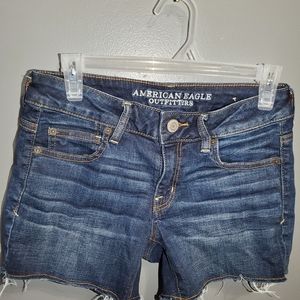 Blue denim shorts size 4